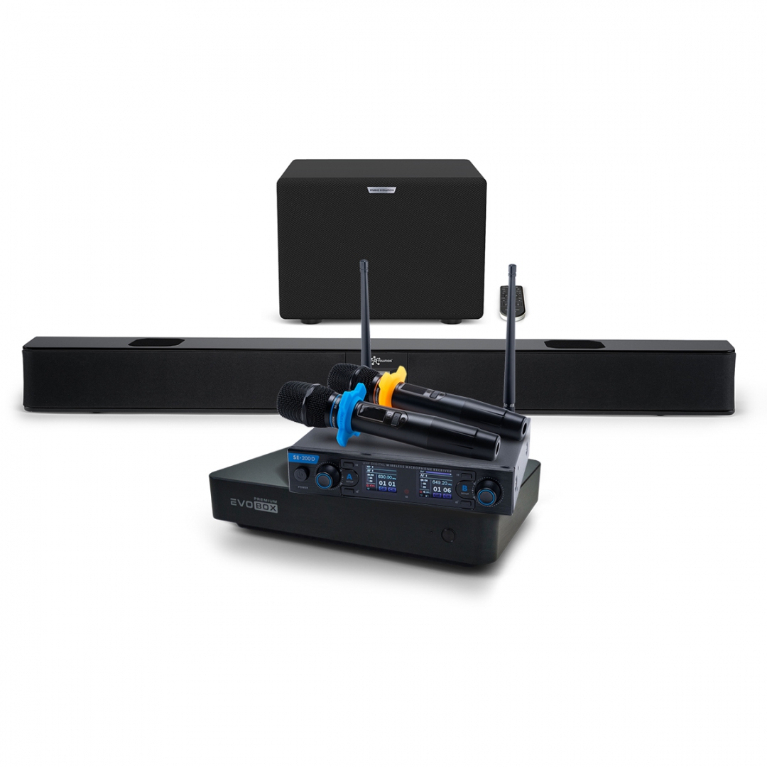 Hi-End караоке-система EVOBOX Premium + EvoSoundBar (саундбар с караоке) в Челябинске