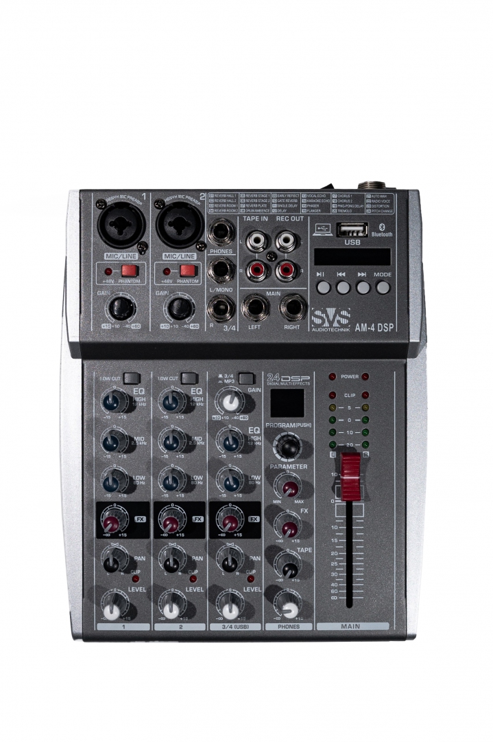 SVS Audiotechnik mixers AM-4 DSP Аналоговый микшерный пульт, 4-канала в Челябинске