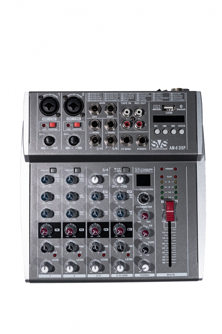 SVS Audiotechnik mixers AM-6 DSP Микшерный пульт аналоговый, 6-канальный SVS Audiotechnik mixers в Челябинске