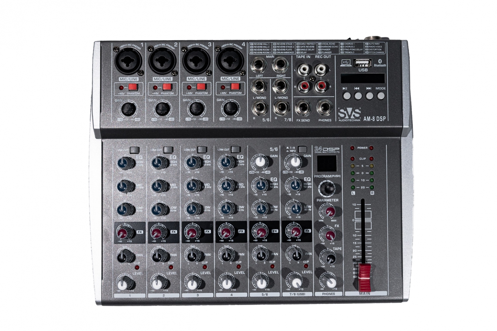 SVS Audiotechnik mixers AM-8 DSP Микшерный пульт аналоговый, 8-канальный в Челябинске